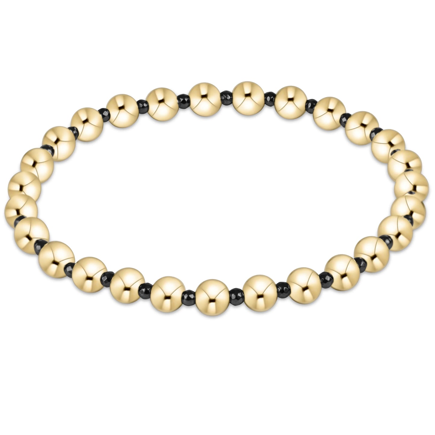 Faceted Hematite Grateful 5mm Bead Bracelet