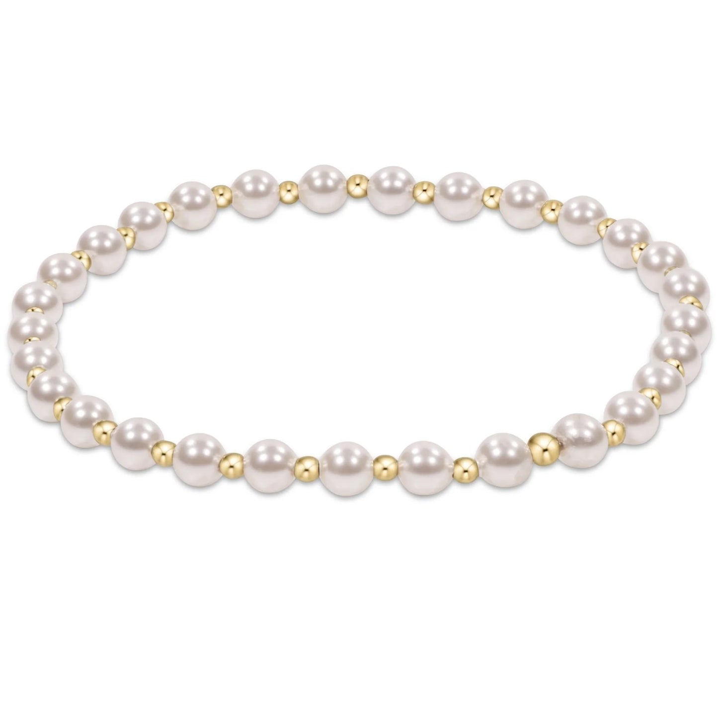Extends Grateful 4mm Bracelet - Pearl