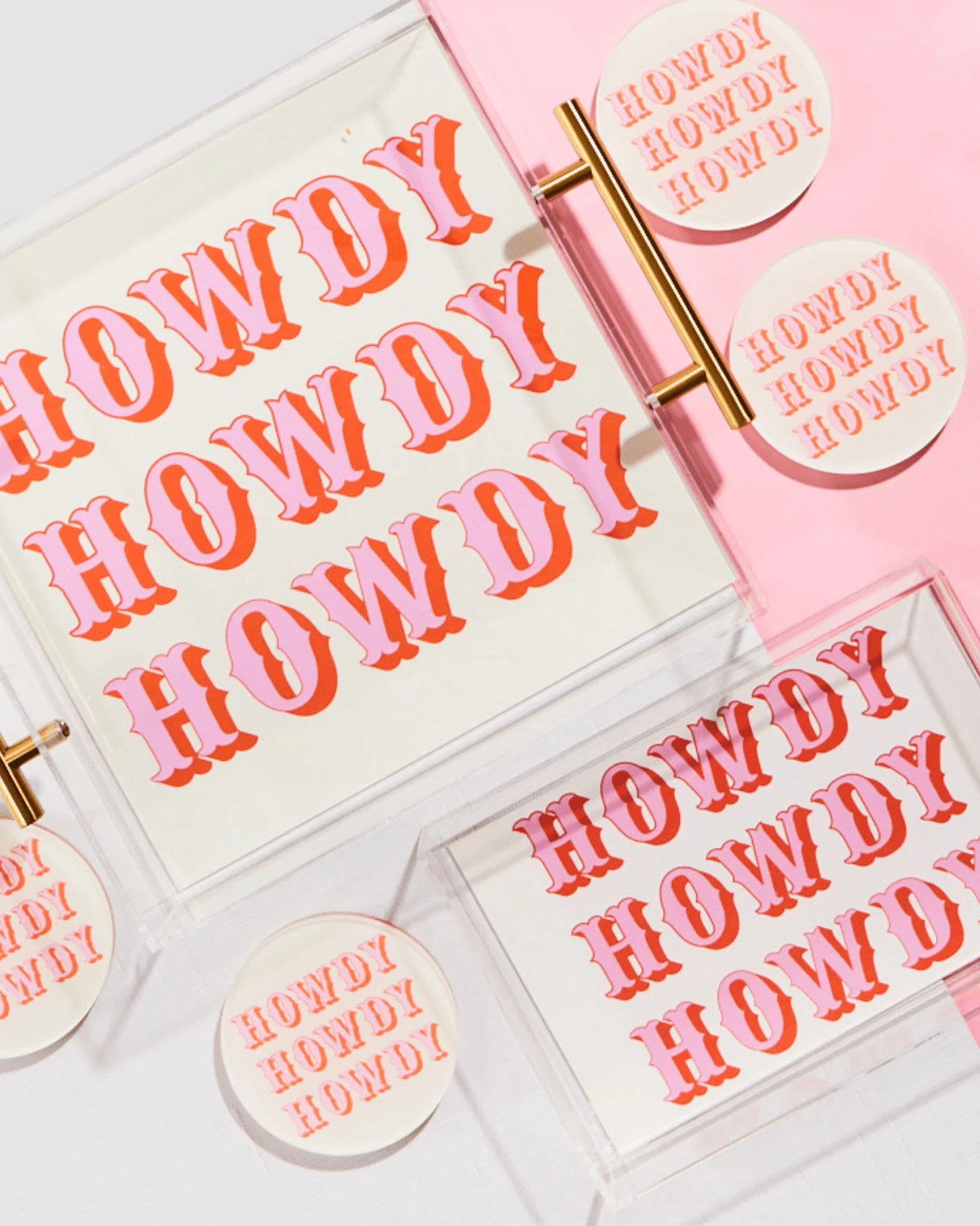 Small Acrylic Tray - Howdy