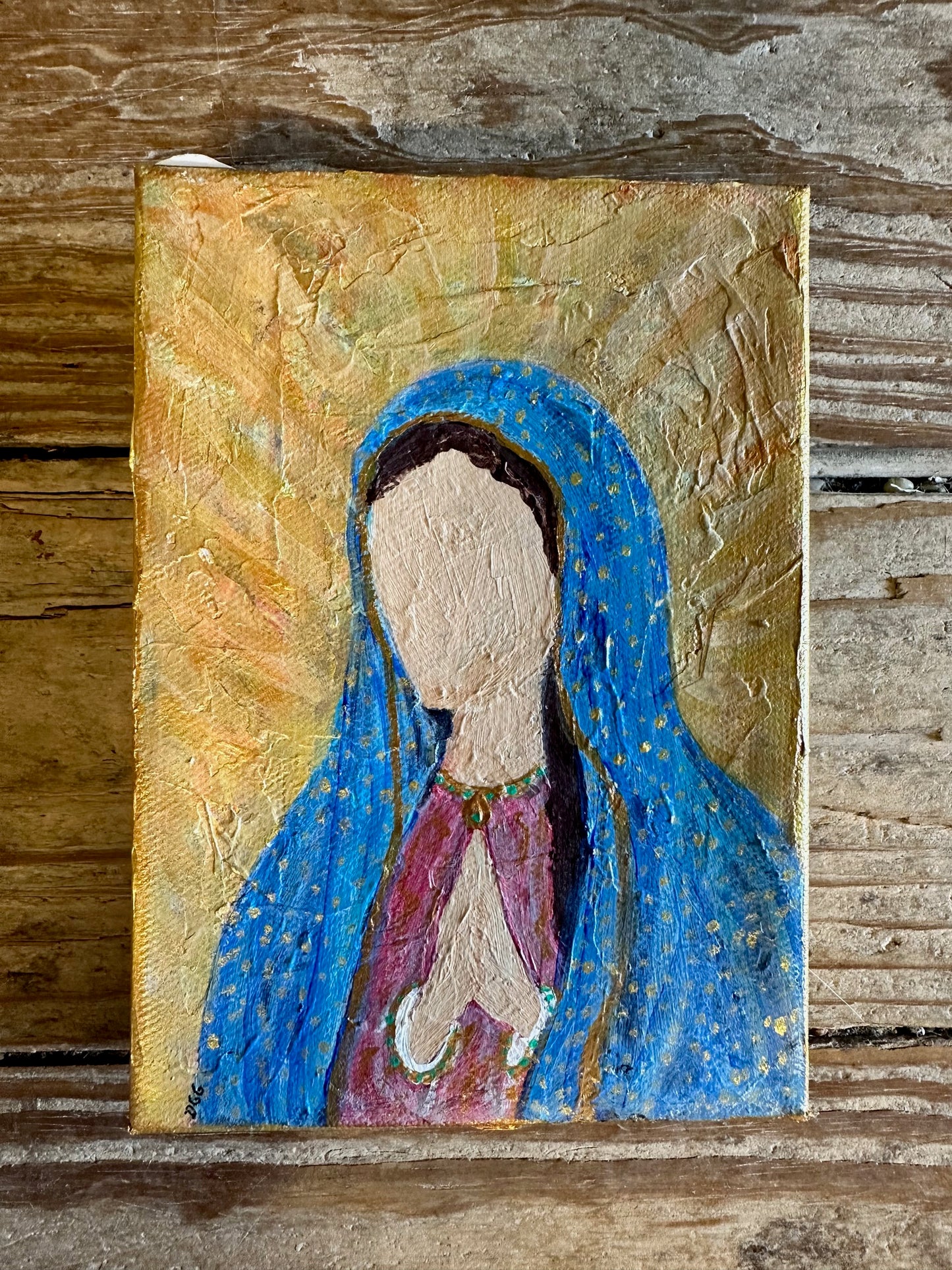 Blessed Creations Art Painting - Mary with Praying Hands