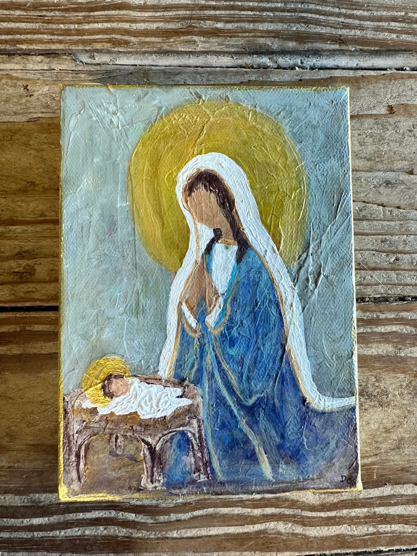 Blessed Creations Art Painting - Mary and Baby