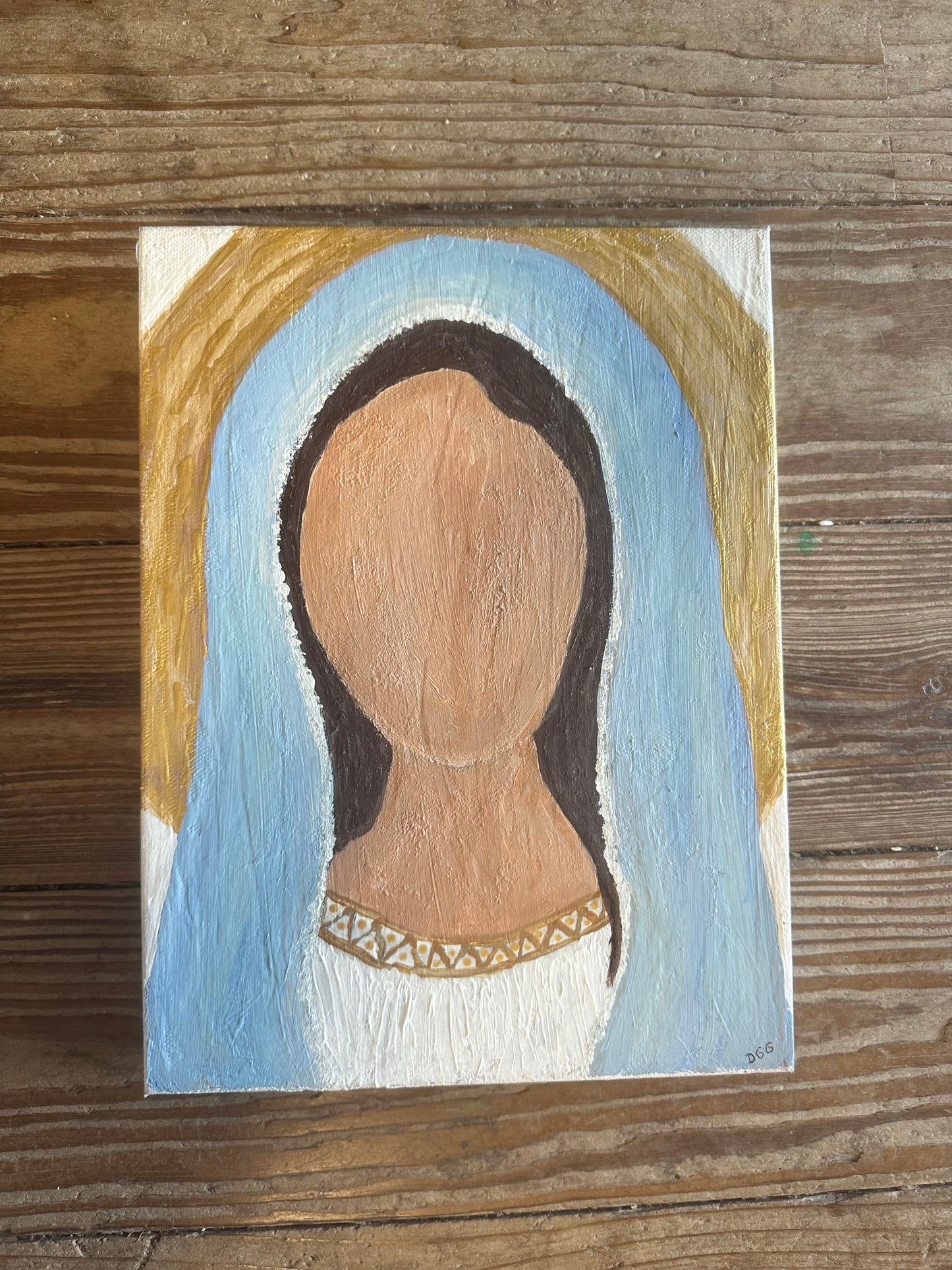 Blessed Creations Art Painting - Large Close-Up Mary