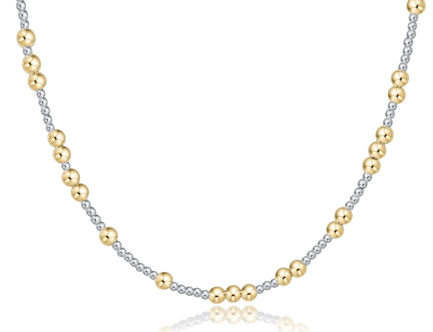 17" Choker Beaded - Hope Unwritten Mixed Metal 4mm