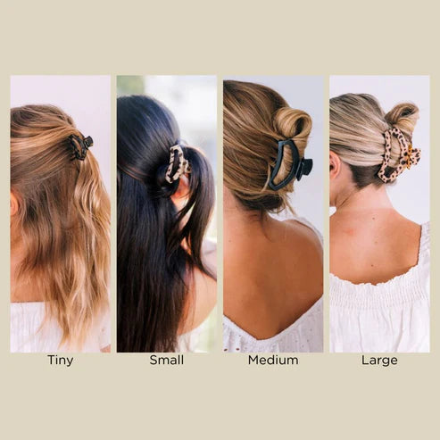 Open Large Hair Clip - Blonde Tortoise