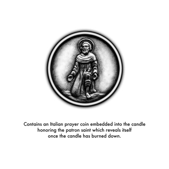 Saint Peregrine Laziosi Candle