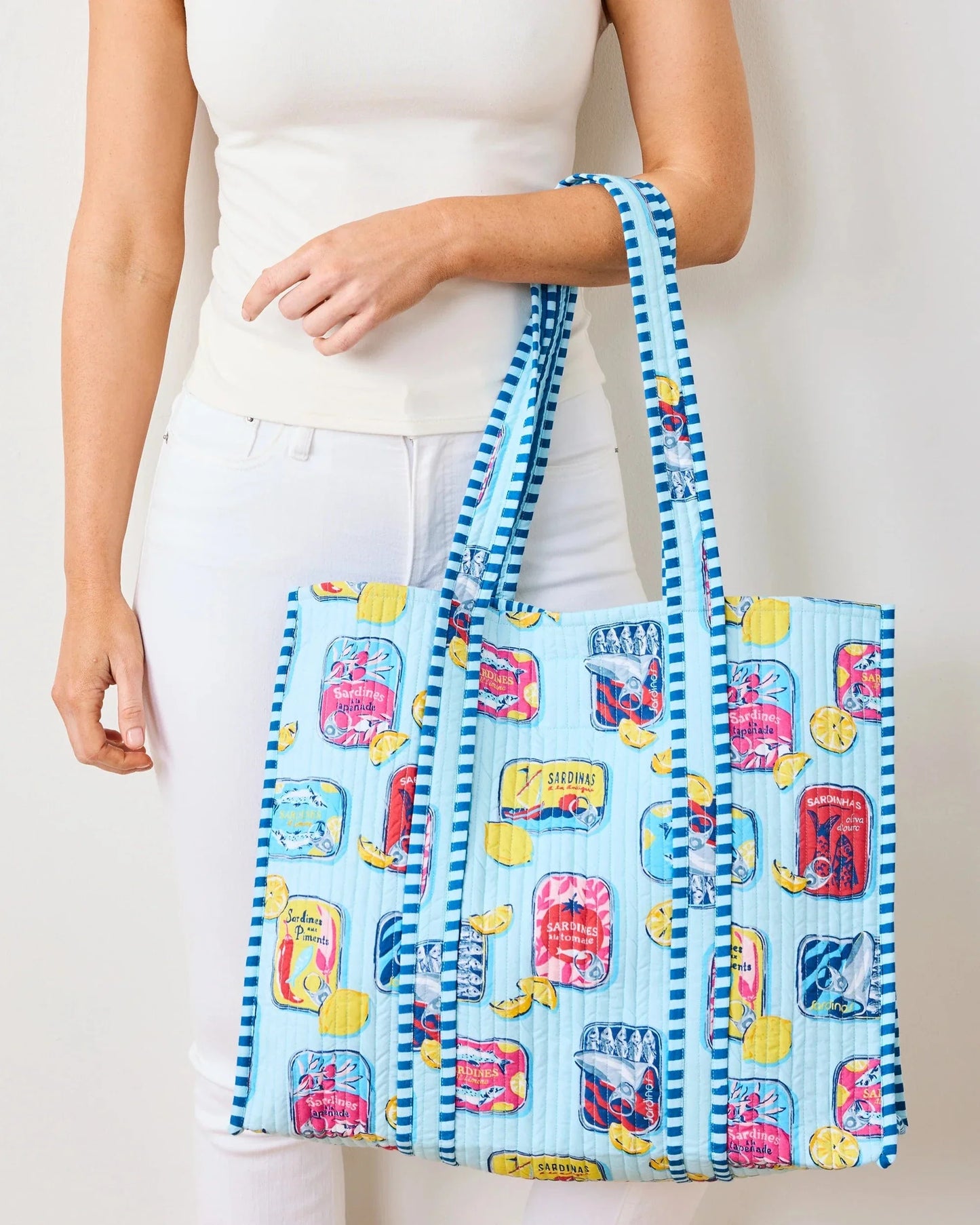 Travelers Tote - Retro Sardines