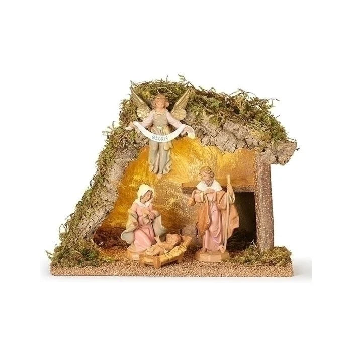 Fontanini Nativity with LED Stable