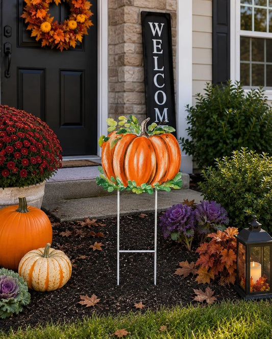 Pumpkin Yard Garden Stake