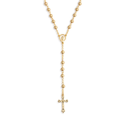 Gold Rosary and Pouch - 18in