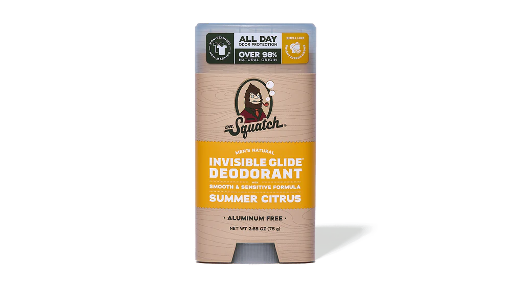 Dr. Squatch Invisible Glide Deodorant - Summer Citrus