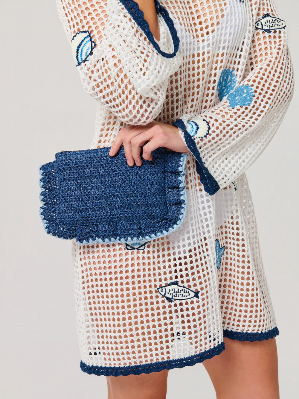 Arabella Zip Pouch - Navy