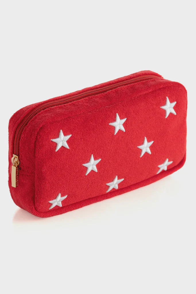 SOL Stars Zip Pouch - Red