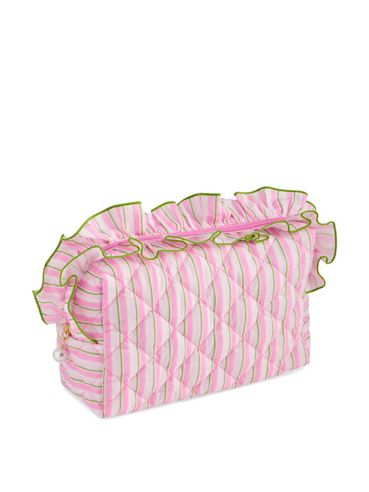 Large Fancy Zip Pouch - Pink