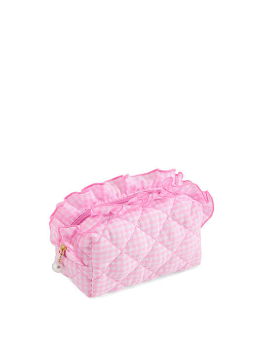 Small Fancy Zip Pouch - Pink