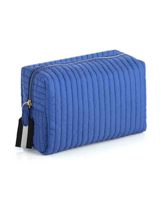 Ezra Large Boxy Cosmetic Pouch - Ultramarine