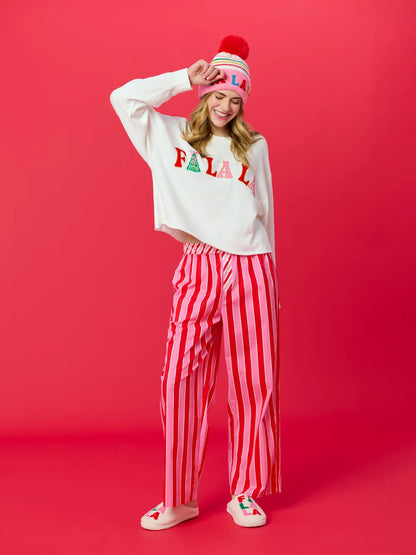 Candy Stripe Boxer Pant, Pink