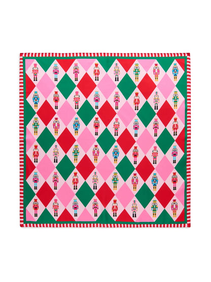 Festive Nutcracker Square Scarf, Multi