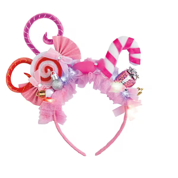 Pink Light-Up Christmas Headband