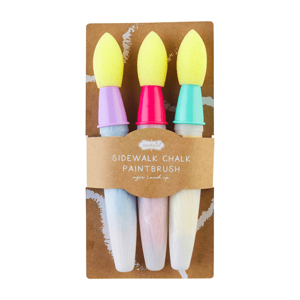 Sidewalk Chalk Paint Brush Set - Pink