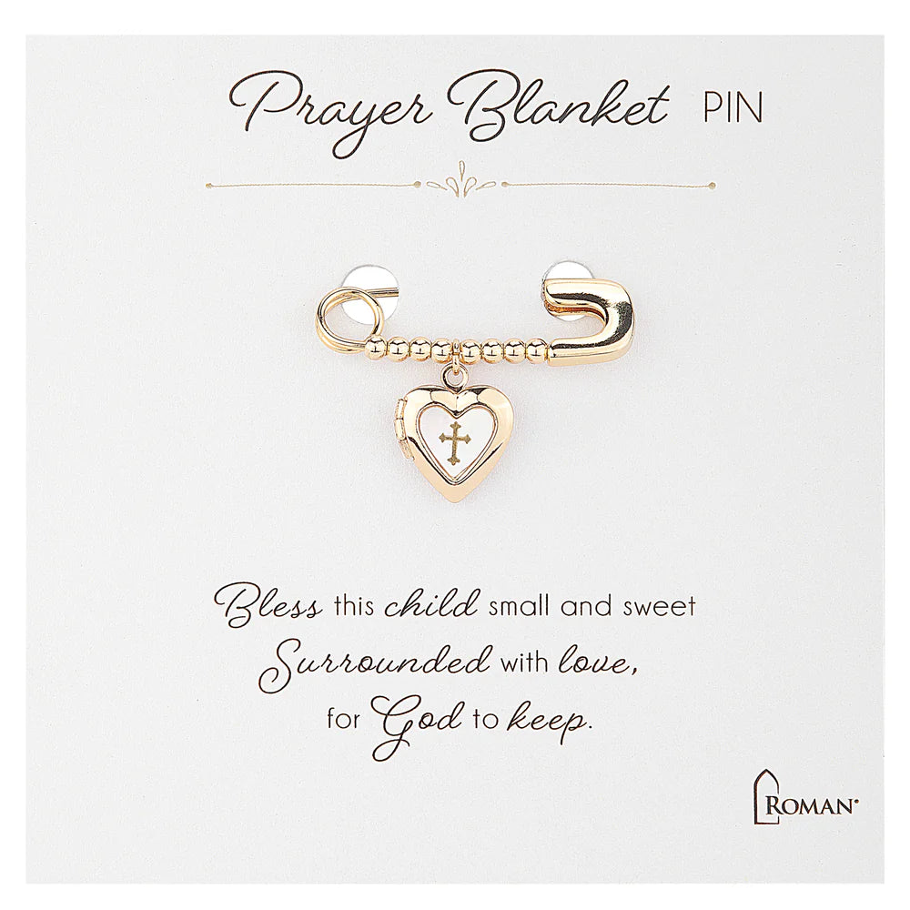 Children's Heart Prayer Blanket Pin Keepsake