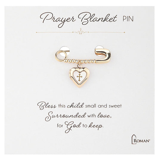 Children's Heart Prayer Blanket Pin Keepsake