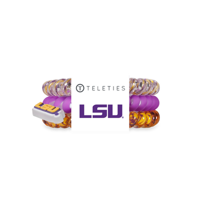 Spiral Hair Coils | Small | Geaux Tigers! Hair Ties