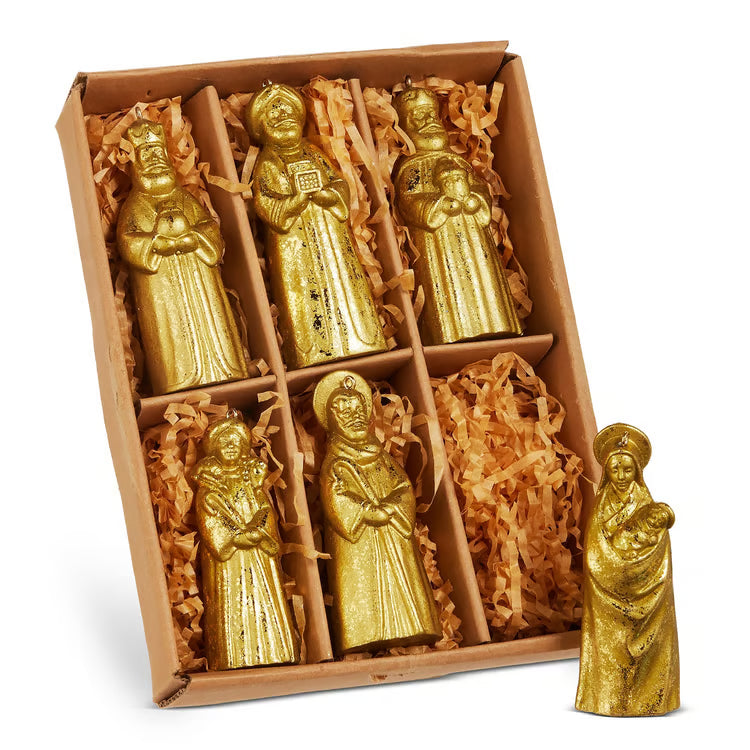 3.5 Box of Gold Nativity Ornaments