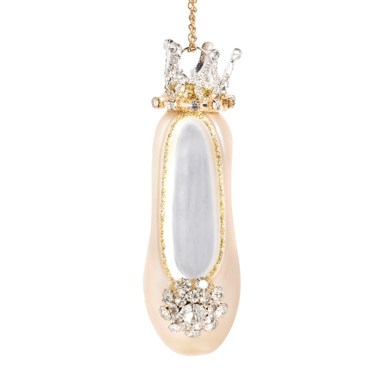 Glitter Ballerina Slipper Ornament