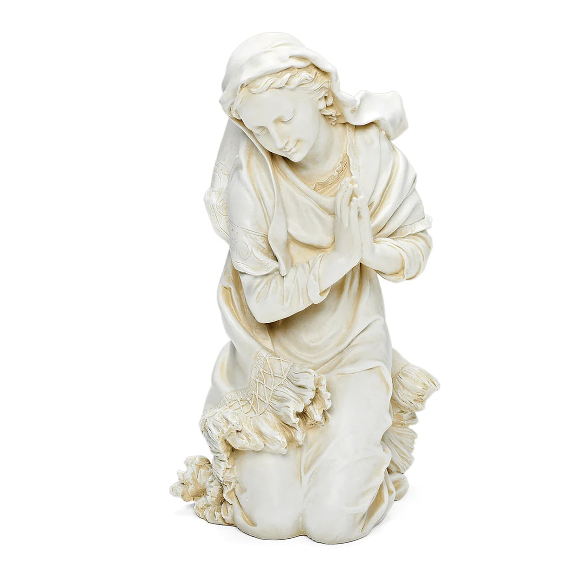 Joseph’s Studio Ivory Praying Mary Garden Statue - 27" Scale