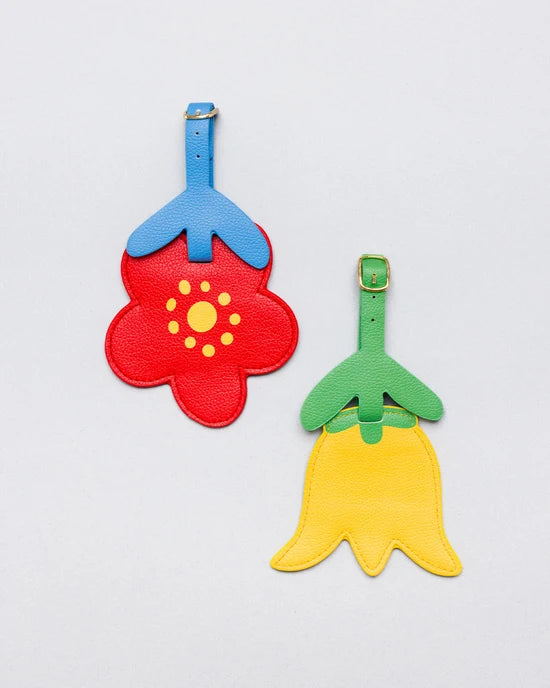 Novelty Luggage Tag Set - Flowers