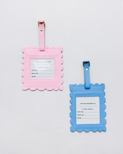Novelty Luggage Tag Set - Stamps