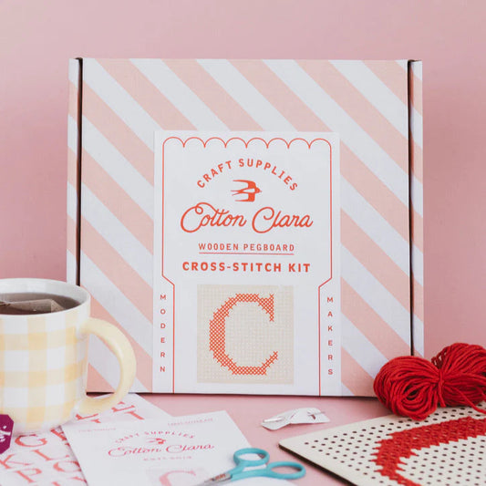 Wooden Pegboard Cross-Stitch Kit