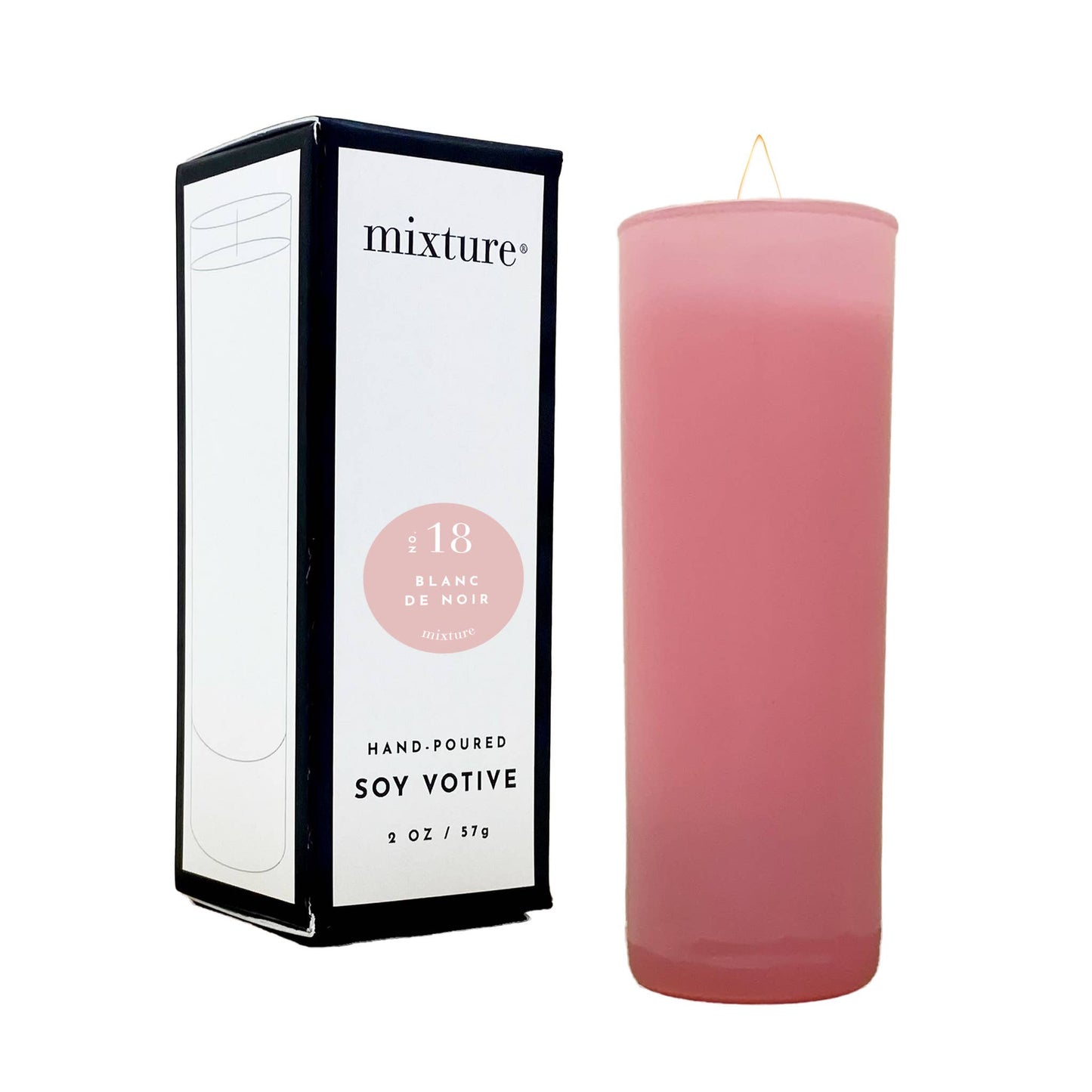 2 oz Pink Votive - No 18 Blanc de Noir
