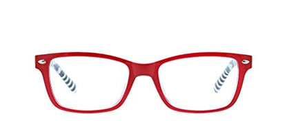 Zuma Reading Glasses - Red/Stripe - +0.00