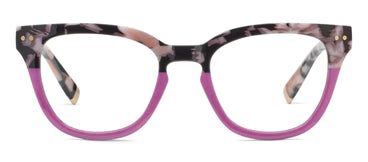 Faye Reading Glasses - Black Marble/Pink