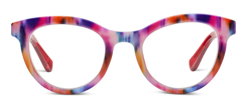 Tribeca Reading Glasses - Ikat/Red - +2.00