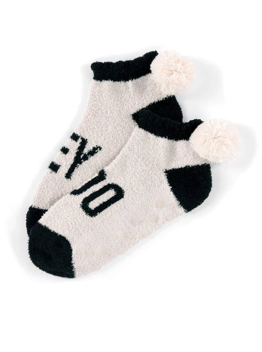 "Hey Boo" Home Socks