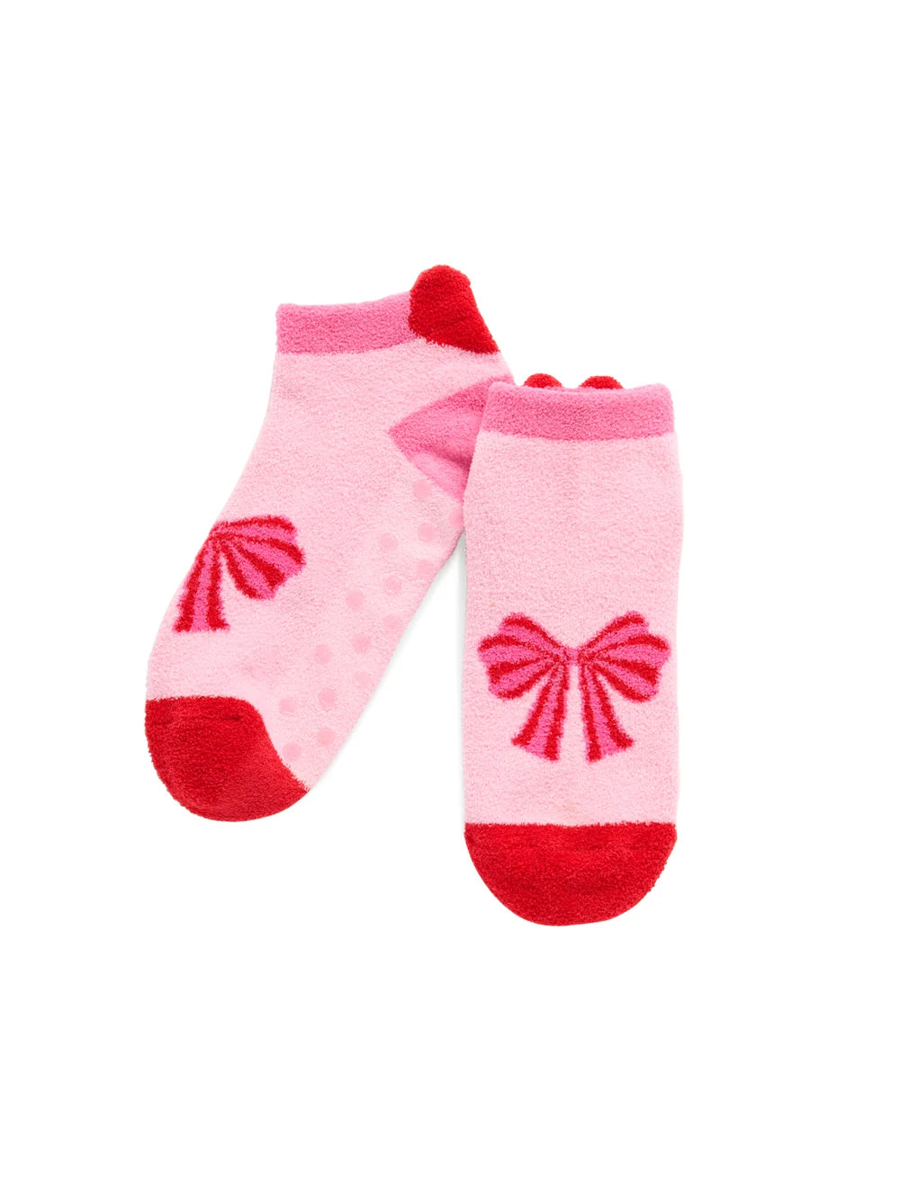 Bow Home Socks, Pink