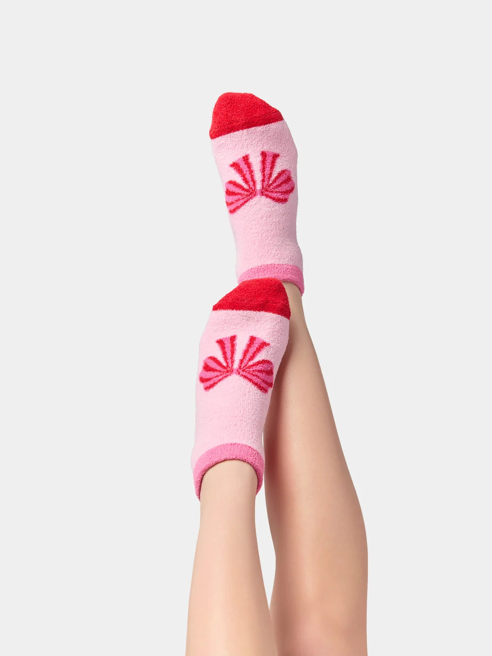 Bow Home Socks, Pink
