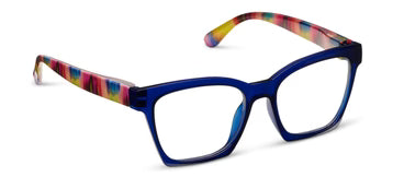 Maisie Reading Glasses - Blue/Ikat - +0.00