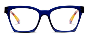 Maisie Reading Glasses - Blue/Ikat - +0.00