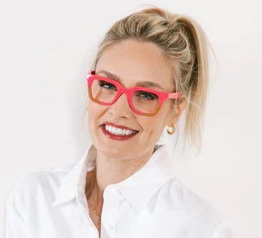 Page Progressive Reading Glasses- Pink/Tan - +2.00