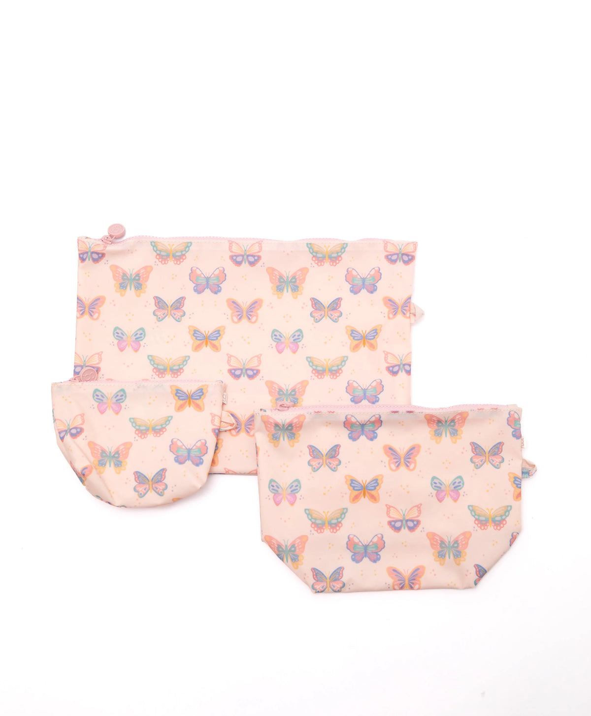 Easy Clean Pouch Set of 3 - Butterfly Bliss
