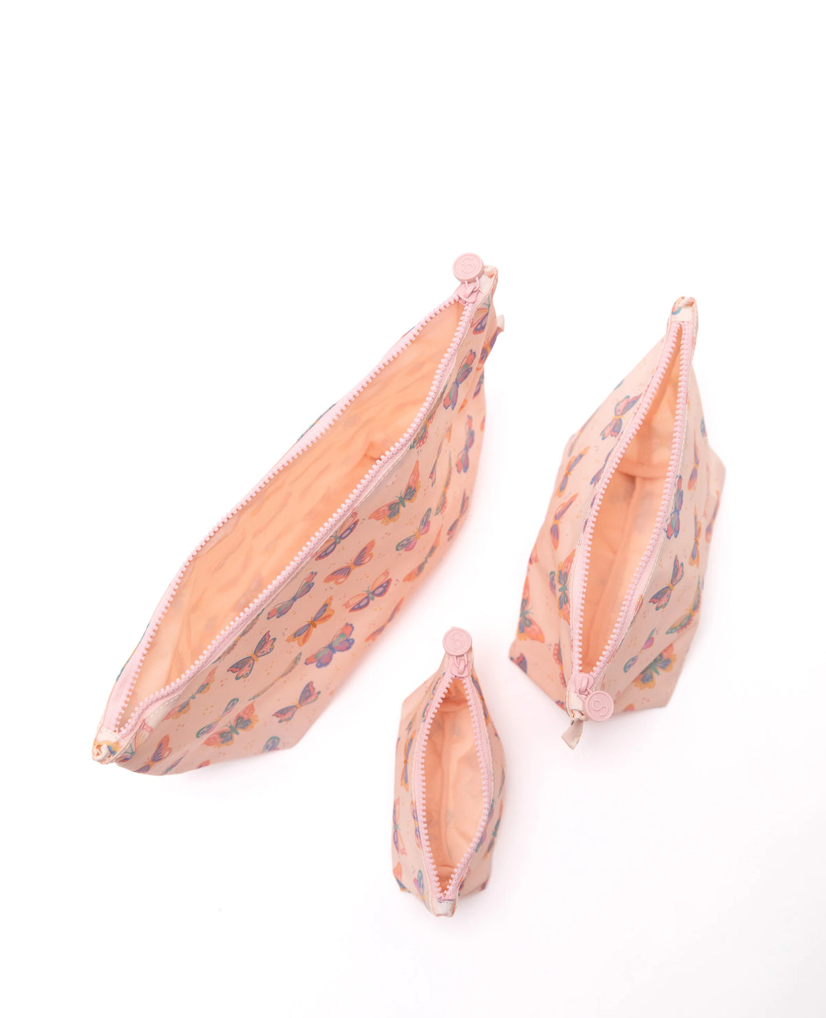Easy Clean Pouch Set of 3 - Butterfly Bliss