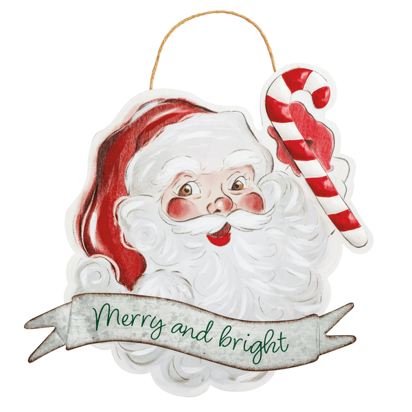 Vintage Santa Door Hanger
