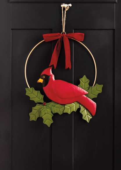 Cardinal Tin Door Hanger