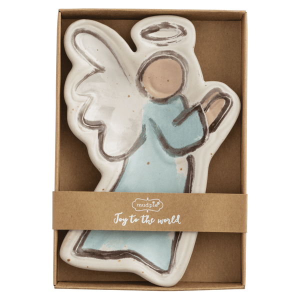 Sideways Angel Tidbit DishAngel With Cross Tidbit Dish