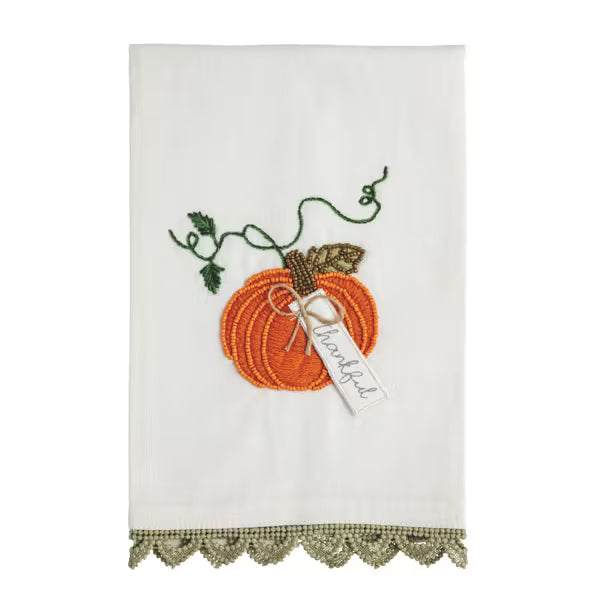 Pumpkin Beaded Embroidered Tow