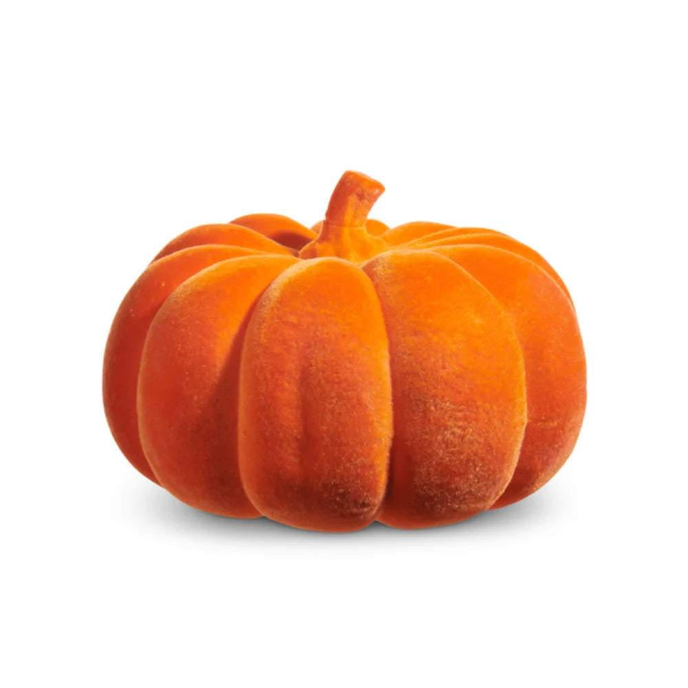 Orange Flocked Pumkin