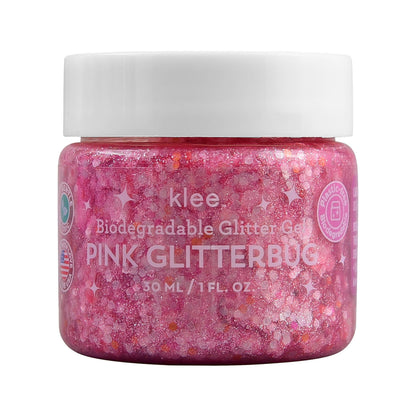 Biodegradable Glitter Gel, 1 oz - Pink Glitterbug